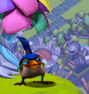 Buzzer Beak's idle and poke animation (Note the colors are of his evolved appearance)