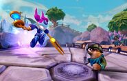 Early game screenshots featuring early models of the Mabu Warriors