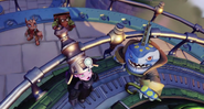 Mags with Sharpfin in Skylanders: Superchargers