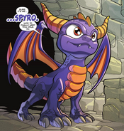 Spyro as seen in Skylanders Issue #4