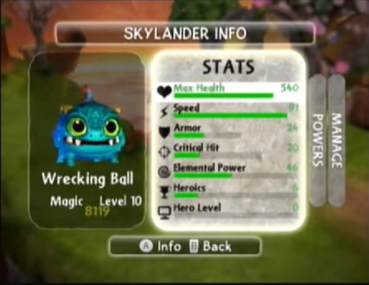 Estadísticas de consola | Wiki Skylanders | Fandom