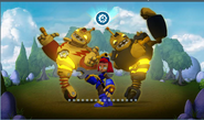 Los skylanders de Giants en la pantalla de carga en Skylanders: Universe