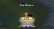 Fire Dragon being selected in the Spyro's Kingdom 1.0 prototype version[4]