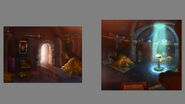 Art concept of the Relics Room by Martin Baily