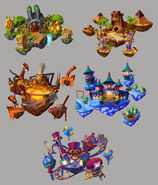 Art of the Story Mode Land Tracks by SuperChargers Racing artist "Wavenwater" Michael Guimont