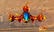 An enemy Arkeyan Autogyro in Secret Vault of Secret