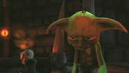 Glumshanks annoyed by Kaos