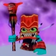 Double Trouble's tiki staff from his "Channeler" path