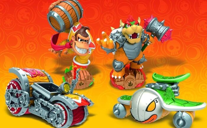 5 - Superchargers - poster 4 - Bowser And Donkey Kong Skylanders