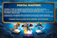 The in-game message for Skylanders Battlecast shutting down