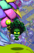 Broccoli Guy's idle and poke animation in Skylanders: Lost Islands