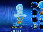 Zap wearing the gloop hat (which resembles his previous incarnation, Tarclops)