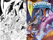 http://fico-ossio.deviantart.com/art/Skylanders-9-Cover-515104383 (784 KB) Lineart and colored version of Issue 9 Cover