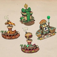 Buildings Concept Art by Dave Phillips