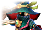 The render of Spell Punk Librarian as seen in its boss battle
