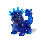 Figura azul de Bash de Mega Bloks