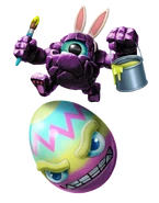 Transparent Rocky Egg Roll