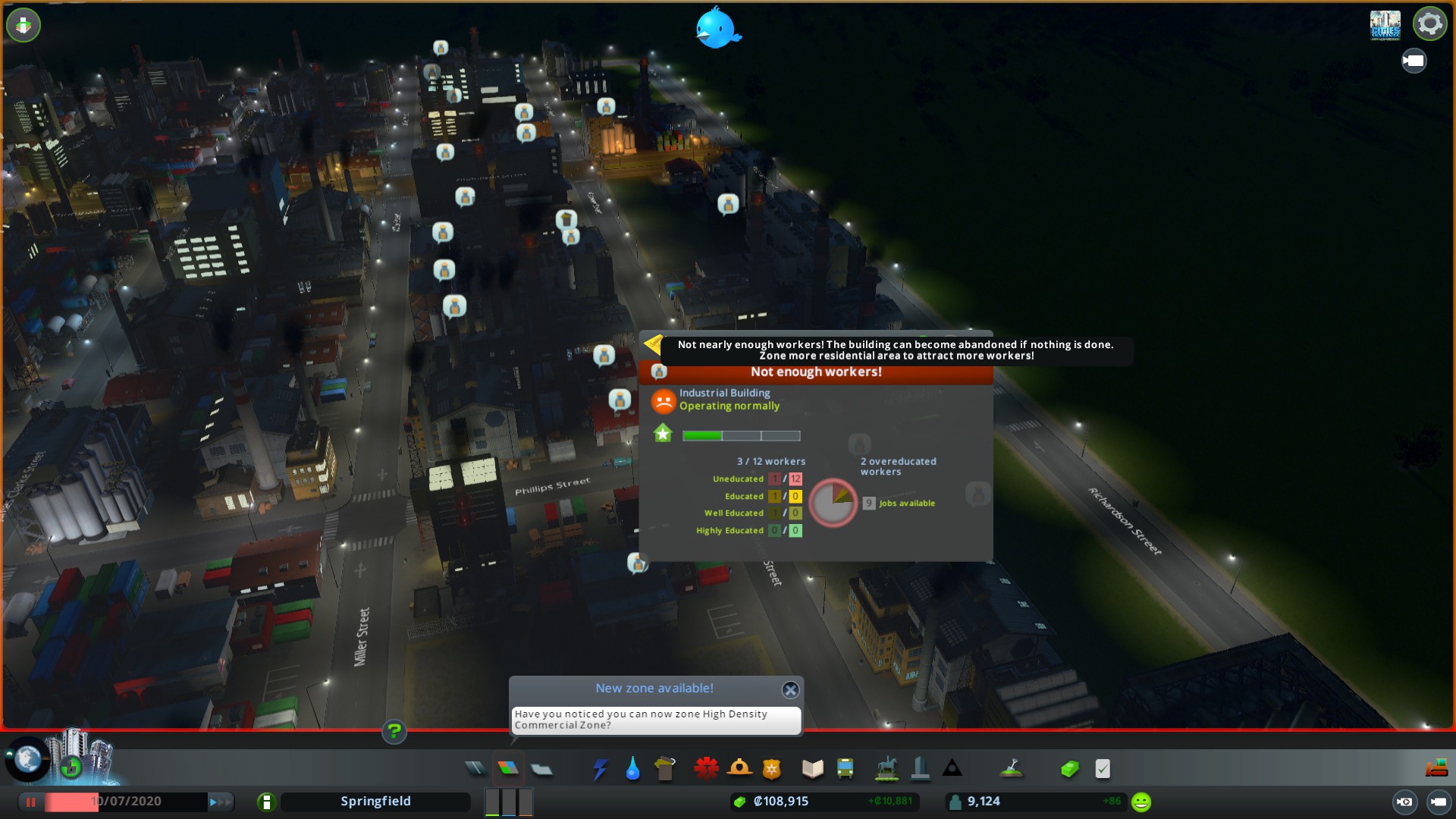 cities skylines not enough workers in industry