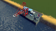 In-game cargo harbor