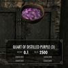 Quarts of distilled purple