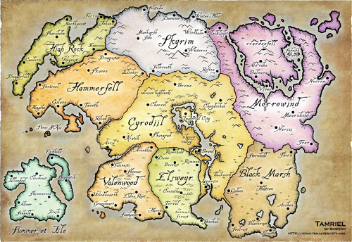 Map Tamriel