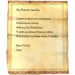 Faendal's letter