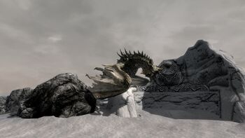 Paarthurnax on the Throat of the World