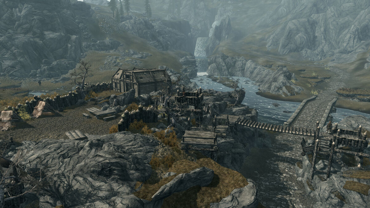 Скайрим разделенное ущелье карта