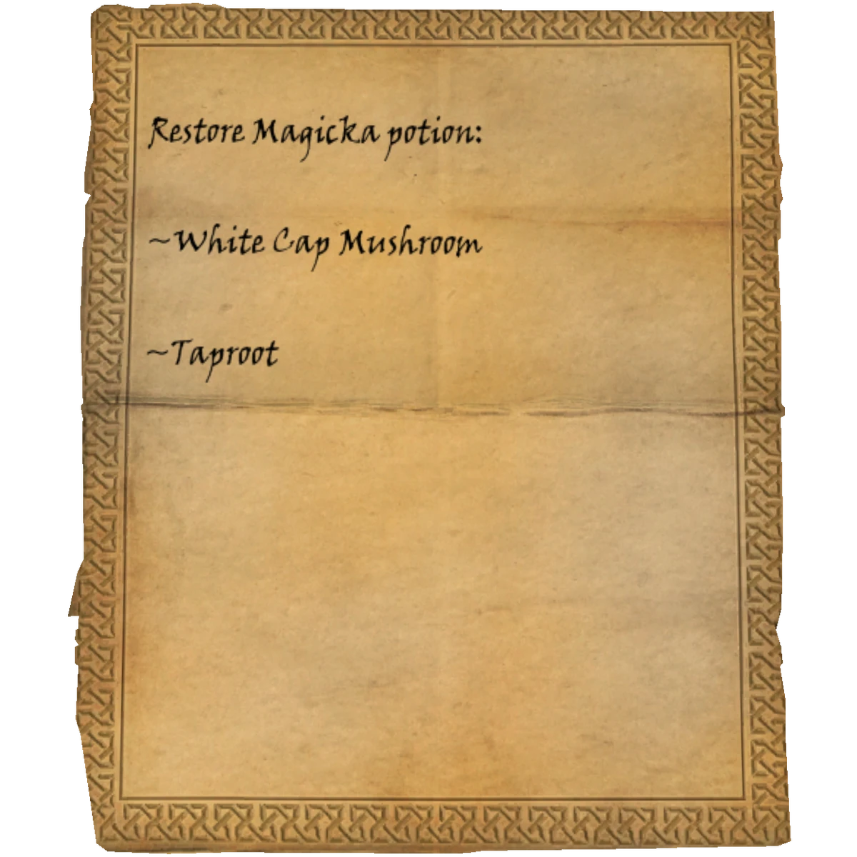 Restore Magicka Potion Recipe Skyrim Wiki