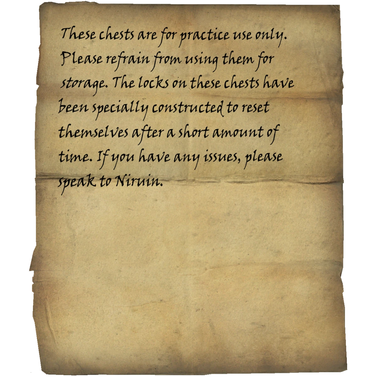 Training Chests Skyrim Wiki