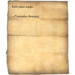 anyone who kills their leader. --Proventus Avenicci