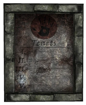 Dark Brotherhood Tenets - Skyrim Wiki
