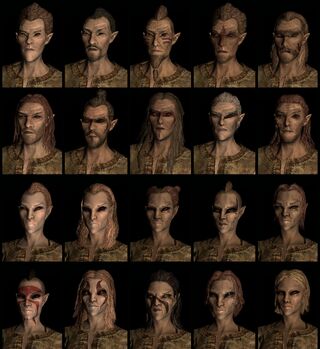 Wood Elf race face compilation.