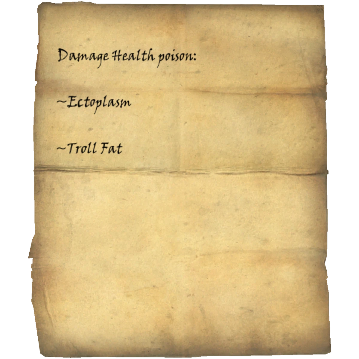 Damage Health Poison Recipe Skyrim Wiki