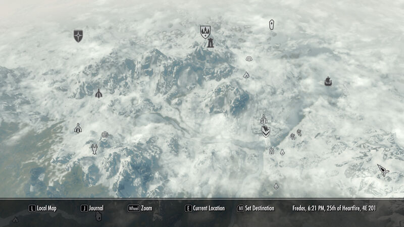 World Map Skyrim Wiki