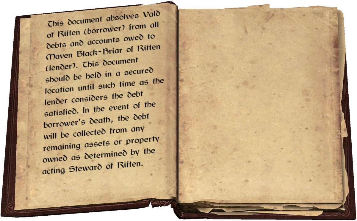 Vald s Debt book Skyrim Wiki