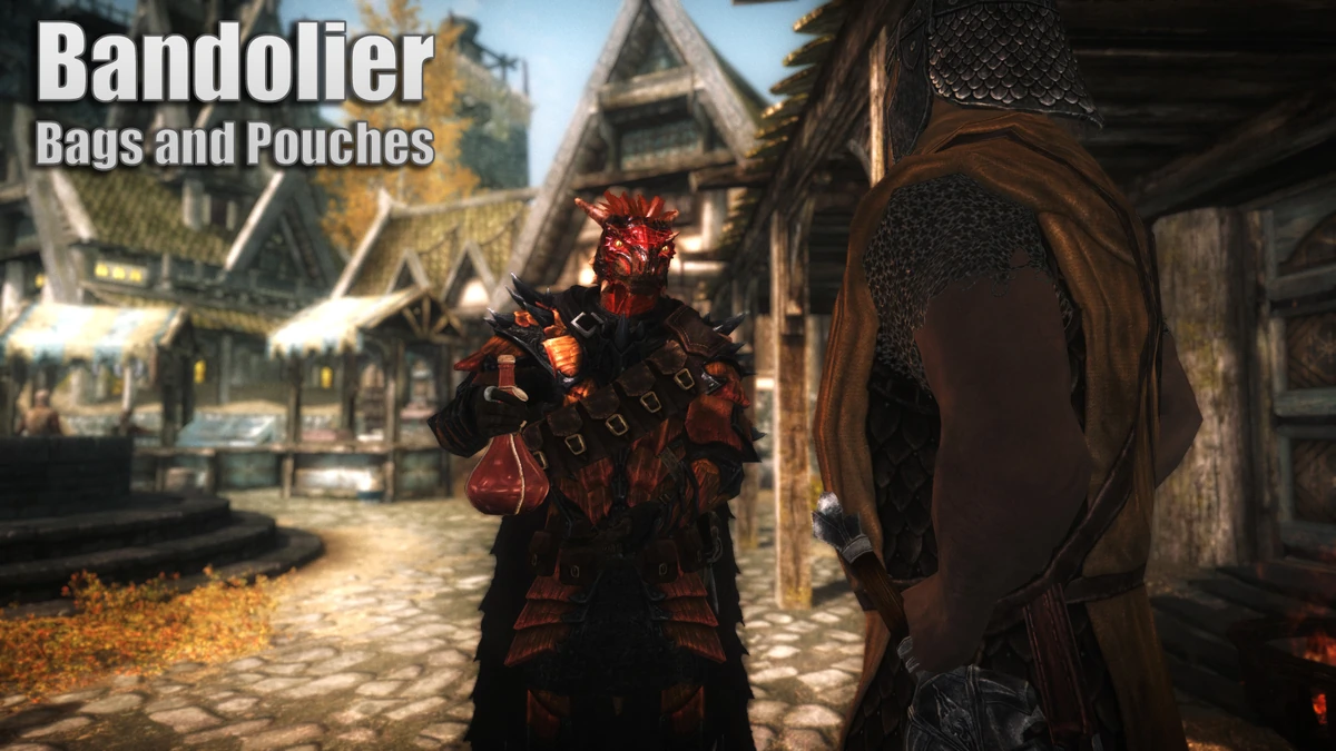 Bandolier Bags and Pouches Skyrim mods Wiki Fandom