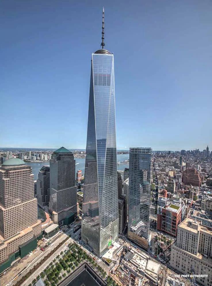 What's inside One World Trade Center's structure? 