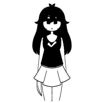 Semi-Infrequent OMORI Facts on X: *An unused sprite, known as  sunny_Judgement.png, depicting SUNNY, albeit wearing a fashionable blue  hoodie and black shorts, alongside pink footwear, with a blue glowing eye.  It is