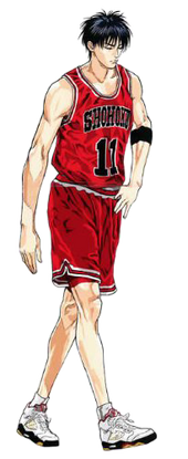 slam dunk anime hanamichi and rukawa