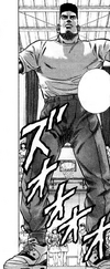Takenori declaring he has no intention on losing the match