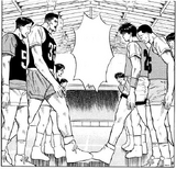 Practice game between Shohuko High Sophmores and First Year Students