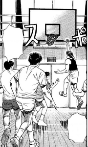 Hanamichi first ever successfull lay-up
