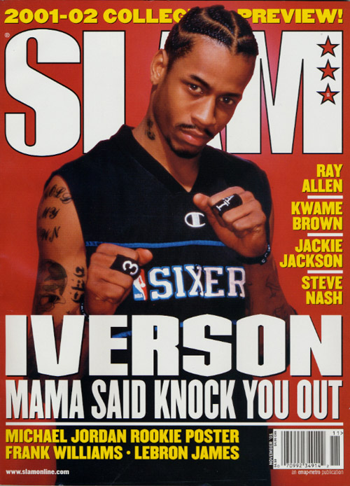 ALLEN IVERSON Philadelphia 76ers "Slam Magazine Cover"
