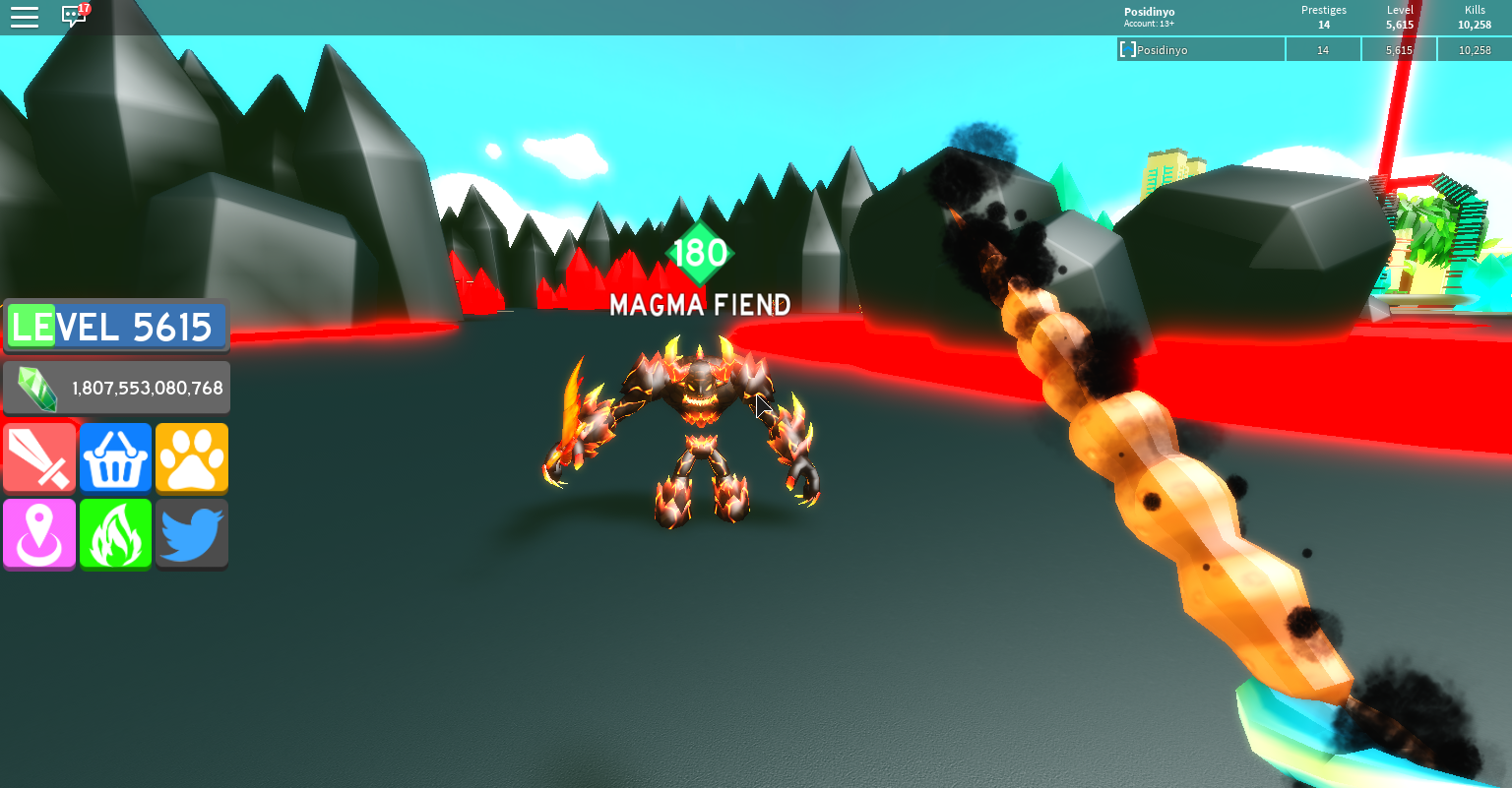 Magma Fiends Slaying Simulator Wiki Fandom - how to get prestiges in roblox slaying simulator