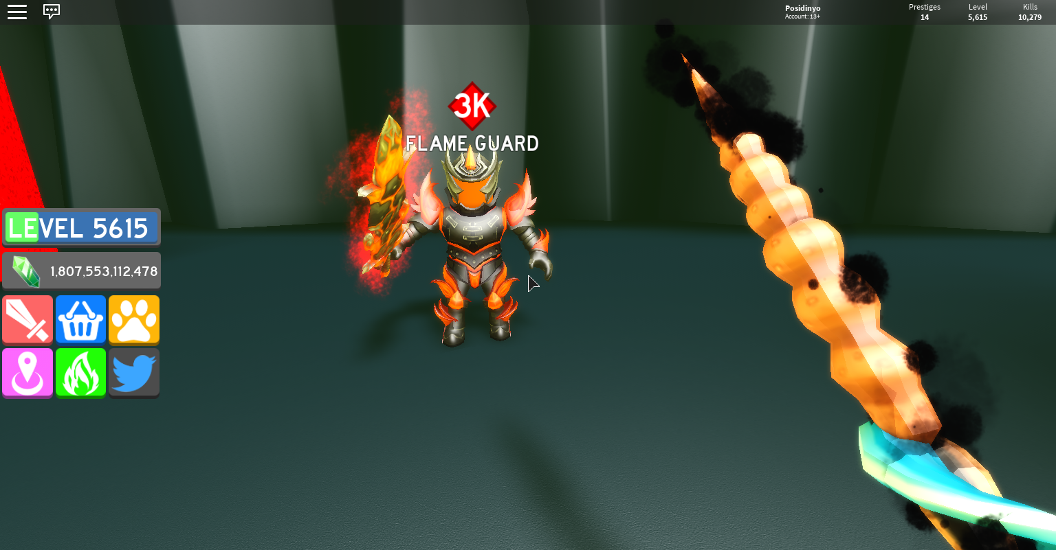 Flame Guard Slaying Simulator Wiki Fandom - how to get prestiges in roblox slaying simulator