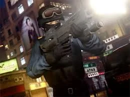 Wei wearing Swat outfit #2 with Assault Rifle with Tac Light
