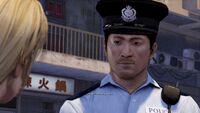 The police cap badge in game