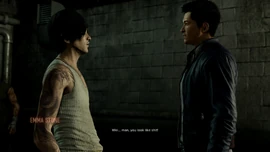 Jackie meeting Wei after 15 years.