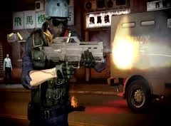 Wei wearing Swat Outfit #1 with Assault Rifle